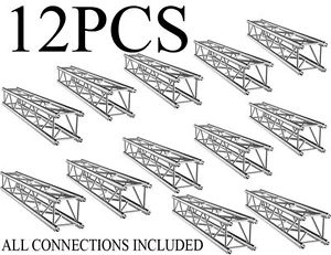 12x 6.56ft 2M straight 12" box square truss segments F34 Aluminum trussing DJ