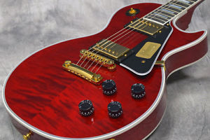 Gibson Custom Les Paul Custom Figured Maple Wine Red New other w / Hard case