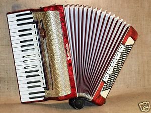 WELTMEISTER GERMAN PIANO ACCORDION 120 BASS BUTTON WORKING ACORDEON ACCORDEON