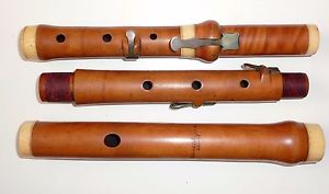 Antique 19th Cent CLEMENTI & Co London 4 Key Boxwood Flute