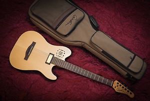 Godin Acousticaster Natural DLX~  Godin Deluxe Acousticaster Electro Acoustic
