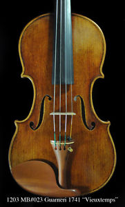 Master Build deluxe wood #023 Guarneri del Gesu Violin 1741 "Vieuxtemps" Violin