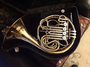 Lidl F/Bb Full Double French Horn in Very Good Condition with Mouthpiece & Case