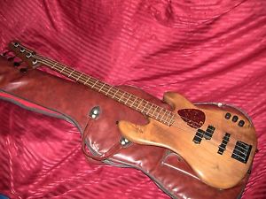 SCHECTER '83 VINTAGE EXOTIC WOOD BASS, SOLID KOA BODY, ALEMBIC ELECTRONICS