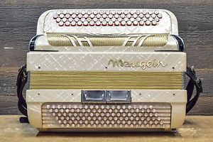 Maugein 68-Treble 120-Bass Chromatic C System Accordion w/ Case - #7674