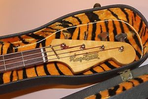 1966 Hagstrom H IIB Bass, EXC with Cool Tiger Case Lining