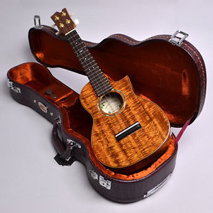 DAVID GOMES Custom Cutaway Concert Ukulele Rare Free Shipping Mint Condition