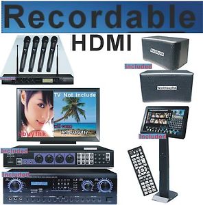 Karaoke Jukebox Machine TouchScreen Complete System Recordable 3TB HDMI KOD8H