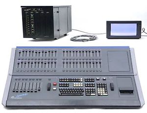 PHILIPS STRAND LIGHTING LIGHTPALETTE 90 CONSOLE+CONTROL TOWER+XC-1410C 9-PIN