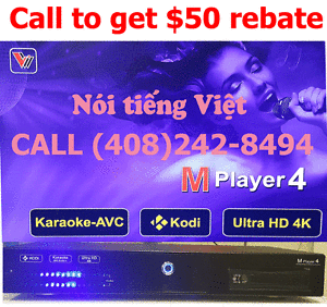 SALE SALE MPLAYER 4 KARAOKE 4K TV WITH OVER 30000 SONGS VIỆT ANH -nói Tiếng Việt