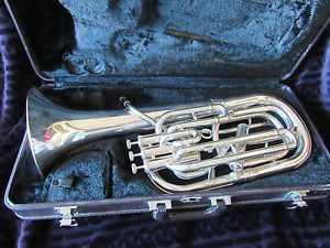 YAMAHA YBH621 Baritone Horn YBH 621 Silver 4-Valve Compensating Professional
