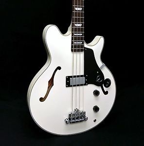 Epiphone Jack Casady Signature Semi-Hollow Electric Bass - Alpine White
