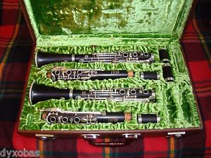 A Matched Pair of G. Rudolf Uebel Professional Clarinets. Bb & A.