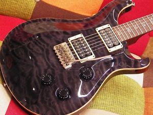 Free Shipping Used Paul Reed Smith Custom 24 10 Top -Gray Black/Rosewood- Guitar