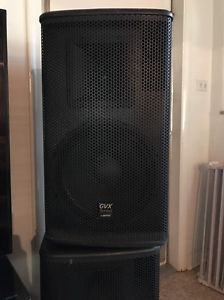 4 Gemini Gvx-12 Pro Audio DJ 1200W 12" Passive Pa Speakers and PV 1500 Amplifier