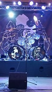 Drum Workshop DW acrylic double bass drum set and cases excellent condition!!