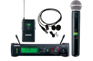 Shure SLX124/85/SM58 Bodypack & Handheld Combo Wireless Mic. System