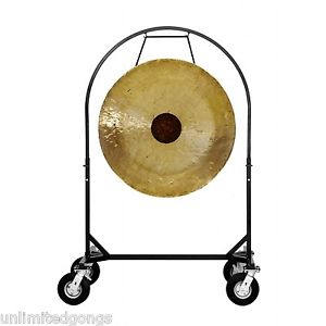 36" Chocolate Drop Gong on Corps Design Marching Band Gong Stand with Mallet