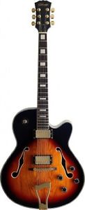 Stagg A300 Jazz Semi-Acoustic Electric Guitar - Violinburst