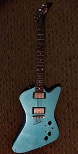 2001 Epiphone Slasher FX Firebird 1 of 200 Metallic Light Blue Electric Guitar