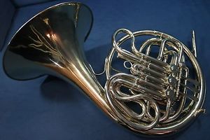 1969 King 1160 Double French Horn (Nickel Silver Model 1159) w/Case, Mouthpiece