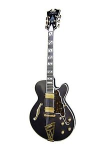 D'Angelico NYSS-3B HS Semi Acoustic Guitar Violin Style Black from Japan