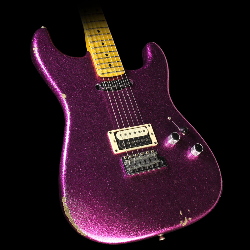 Fender Custom Shop 2016 Limited Relic H/S Stratocaster Guitar Magenta Sparkle