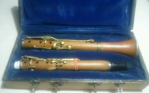 Beautiful Vintage Martin Freres clarinet in boxwood clarinette AS IS