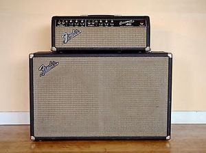 1965 Fender Bassman Blackface Piggyback Vintage Tube Amp AA864 Oxford 12T6