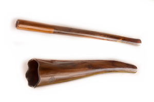 TRAVEL DIDGERIDOO with Stainless steel screw from  PALISANDER WOOD -  197cm - D