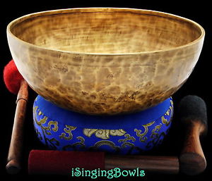 New Tibetan Singing Bowl: Jambati 11" Diameter, Contemporary, F#2 & C4. VIDEO