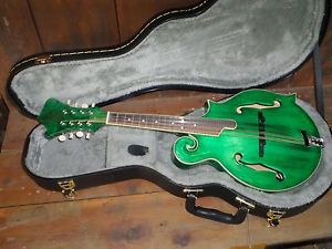 New Mia "Celtic Fire" F-7E F-Style Mandolin & Case -Acoustic/Electric -USA Made