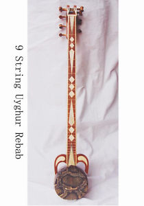 9 STRING YAK BONE-INLAID UYGHUR REBAB