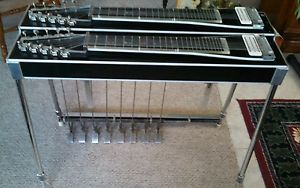 Steel Guitar MSA D10 Double Neck 8 Pedal (f1)