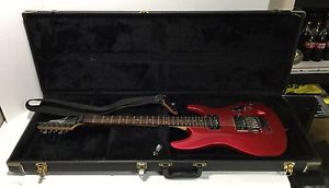 Vintage Ibanez Cherry Red Sabre Saber Electric Guitar w/ Hard Carrying Case