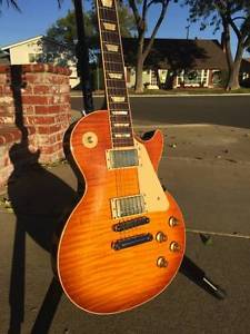 Gibson Les Paul Traditional Honeyburst Flametop WCR PU's Tonepros Bridge/Tail