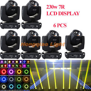 6PCS Osram 7R spot 230W Beam Moving Head Light DJ Disco DMX stage CLUB wedding