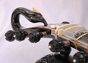 SITAR ROYAL BLACK BIRD WITH FIBERGLASS CASE GSM005