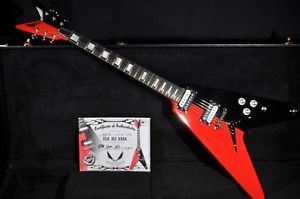 Dean USA Custom Shop Flying V Michael Schenker red/black Limited 50 Pc