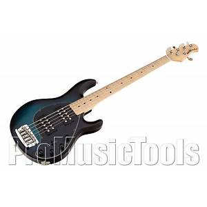 Music Man USA Stingray 5 HH PBB - Pacific Blue Burst MN * NEW (NOS) * bass