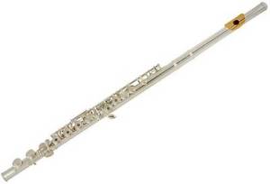 Flute Yamaha YFL 381 HGL Gold lip flute B joint