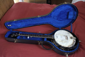 Epiphone MB250 Masterbuilt 5-string banjo, Made in Japan 1979, with Gibson  case