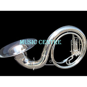 SOUSAPHONE BIGGEST SIZE 25 INCHES VALVE CHROM POLISH PURE BRASS MADE WITH FREE C