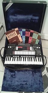 Vintage Cordovox Accordion with Blue Velvet Case and Books Italy