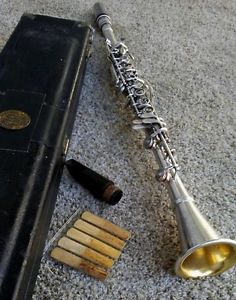Vintage Conn 514N Professional Silver Clarinet