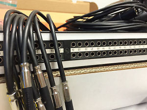 Neutrik NppA-TT-SD25 - 96er Patchbay 19“ 1HE - 12 SubD 25pol Anschlussbuchsen