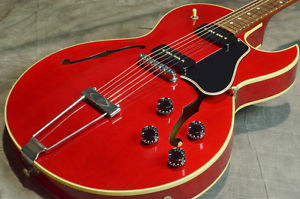 Gibson USA ES135 Cherry Semi-Hollow Electric Guitar w/Hard Case Free Shipping