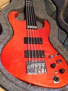 ** Brown Guitar Factory BASS - FLAME MAPLE - EMG - RARE! - USA **