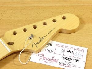Fender American Deluxe Stratocaster Neck Strat Maple Comp Radius Worldwide!