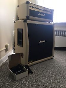 Marshall Marshall Limited Edition MG100HDFX and MG412A Half Stack White